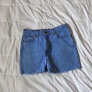 Vintage Levi’s High Waisted Jean Shorts